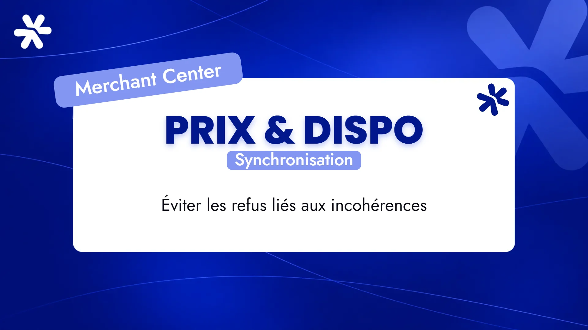 Prix & dispo – Synchronisation