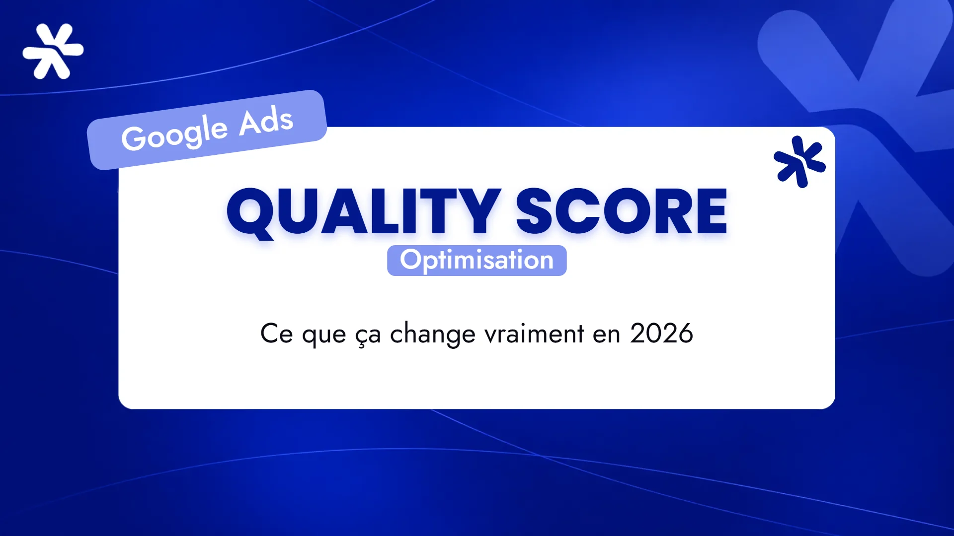 Quality Score – Optimisation
