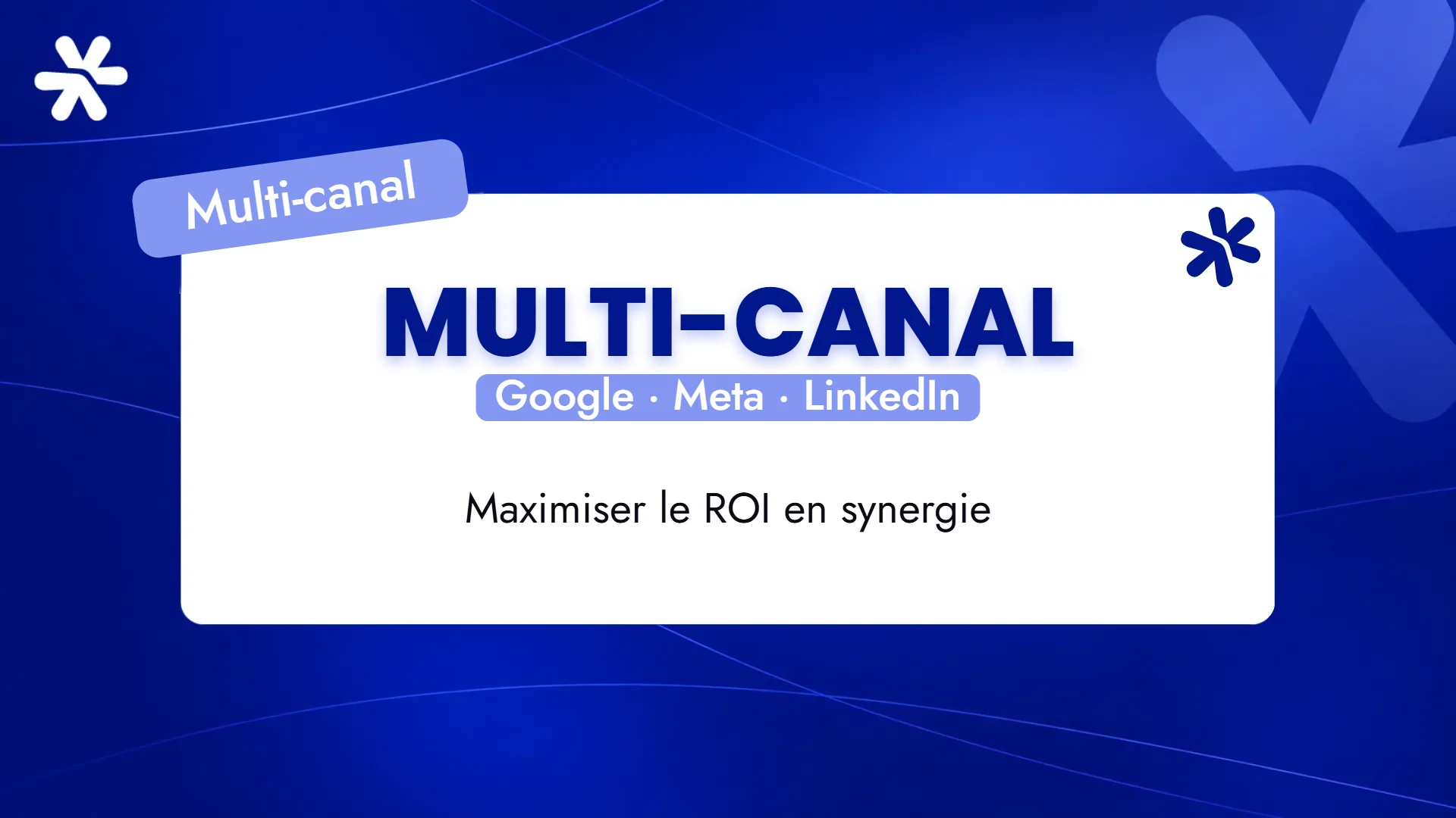 Multi-canal – Google · Meta · LinkedIn